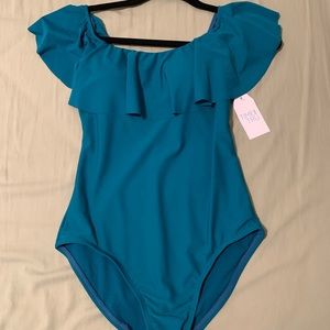 One piece swimsuit .